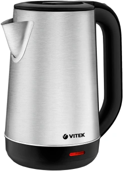 Чайник электрический Vitek VT-1139 1.8л. 2200Вт сталь/черный корпус: нерж.сталь - купить недорого с доставкой в интернет-магазине