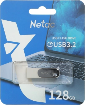 Флеш Диск Netac 128GB U278 NT03U278N-128G-32PN USB3.0 серебристый/черный - купить недорого с доставкой в интернет-магазине