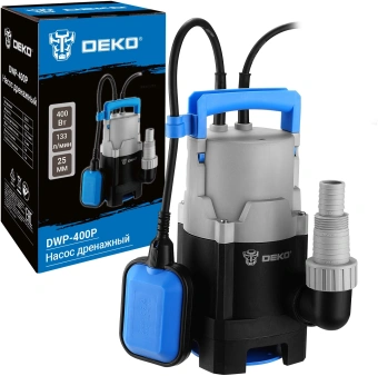 Насос дренажный Deko DWP-400P 400Вт 8000л/час центробежный (076-0542) - купить недорого с доставкой в интернет-магазине