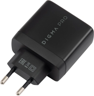 Сетевое зар./устр. Digma Pro DPW6A 65W 3.25A+3A (PD+QC) USB-C/USB-A универсальное черный (DPW6A5GX11BK) - купить недорого с доставкой в интернет-магазине