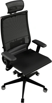 Кресло Метта Samurai Black Edition new черный сиденье черный сетка с подголов. крестов. металл хром - купить недорого с доставкой в интернет-магазине