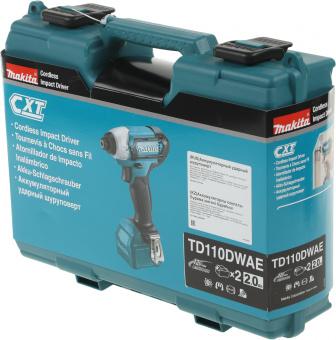 Шуруповерт Makita TD110DWAE аккум. патрон:держатель бит 1/4" (кейс в комплекте) - купить недорого с доставкой в интернет-магазине