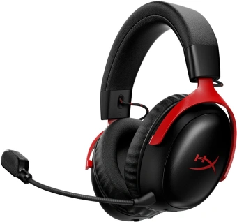 Наушники с микрофоном HyperX Cloud III S Wireless черный/красный 0.5м мониторные BT оголовье (A59Z0AA) - купить недорого с доставкой в интернет-магазине