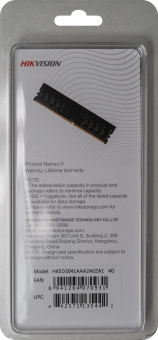 Память DDR3 4Gb 1600MHz Hikvision HKED3041AAA2A0ZA1/4G RTL PC3-12800 CL11 DIMM 1.5В - купить недорого с доставкой в интернет-магазине
