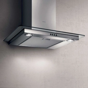 Вытяжка каминная Elica Flat GLASS IX/A/60 нержавеющая сталь управление: кнопочное (1 мотор) - купить недорого с доставкой в интернет-магазине
