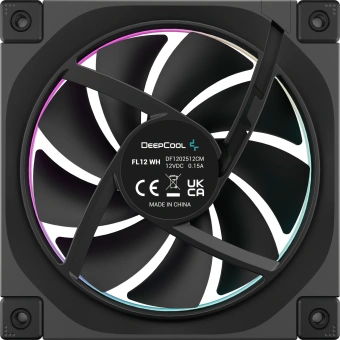 Вентилятор для корпуса Deepcool FL12 ARGB 120х120x25 черный 4-pin (R-FL12-BKAPN1-G) Ret - купить недорого с доставкой в интернет-магазине