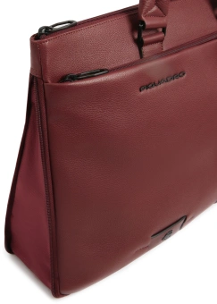 Деловая сумка мужская Piquadro Russel CA4021W137/CU с отделением для ноутбука 15.6" красное дерево натур.кожа - купить недорого с доставкой в интернет-магазине