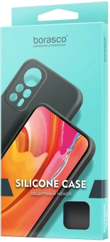 Чехол (клип-кейс) BoraSCO для Xiaomi Redmi Note 12 Pro (4G) Silicone Case черный (71955) - купить недорого с доставкой в интернет-магазине