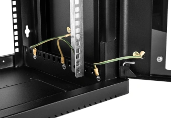 Шкаф коммутационный ЦМО (ШРН-9.500-9005) настенный 9U 600x529мм пер.дв.стекл 200кг черный 470мм 180град. - купить недорого с доставкой в интернет-магазине