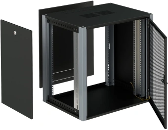 Шкаф коммутационный Sysmatrix (WP 6612.930 ) настенный 12U 600x600мм пер.дв.перфор. 2 бок.пан. 60кг серый 24кг IP20 - купить недорого с доставкой в интернет-магазине
