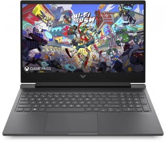 Ноутбук HP Victus 16-r1076ci Core i7 14650HX 16Gb SSD512Gb NVIDIA GeForce RTX4050 6Gb 16.1" IPS FHD (1920x1080) FreeDOS silver WiFi BT Cam (B09JWEA) - купить недорого с доставкой в интернет-магазине