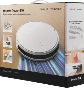 Пылесос-робот Dreame Trouver E10 50Вт белый - купить недорого с доставкой в интернет-магазине