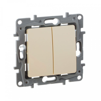 Выключатель Legrand Etika скрыт. 2кл. IP20 слоновая кость (672302) - купить недорого с доставкой в интернет-магазине