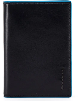 Обложка для документов Piquadro Blue Square PP5256B2/N черный натур.кожа - купить недорого с доставкой в интернет-магазине