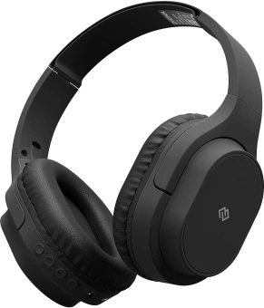 Гарнитура накладные Digma BT-18 черный беспроводные bluetooth оголовье (BT18B) - купить недорого с доставкой в интернет-магазине