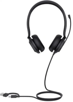 Гарнитура проводная Yealink UH35 Dual UC USB-C/A черный - купить недорого с доставкой в интернет-магазине