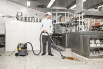 Строительный пылесос Karcher NT 22/1 Ap Te 1300Вт (уборка: сухая/влажная/сбор воды) серый - купить недорого с доставкой в интернет-магазине