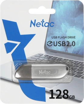 Флеш Диск Netac 128GB U352 NT03U352N-128G-20PN USB2.0 серебристый - купить недорого с доставкой в интернет-магазине