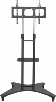 Стойка для телевизора Cactus CS-ST31 черный 37"-75" макс.81.6кг напольный мобильный - купить недорого с доставкой в интернет-магазине