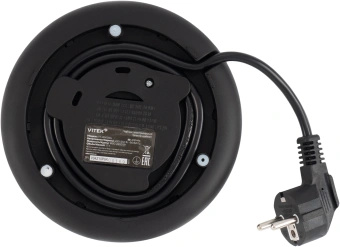 Чайник электрический Vitek VT-WK1044 1.7л. 2200Вт черный/серебристый корпус: стекло/пластик - купить недорого с доставкой в интернет-магазине