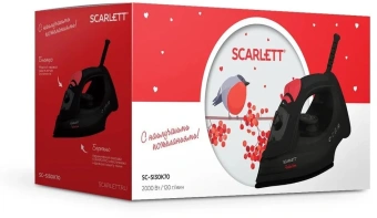 Утюг Scarlett With Love SC-SI30K70 2000Вт черный/красный - купить недорого с доставкой в интернет-магазине