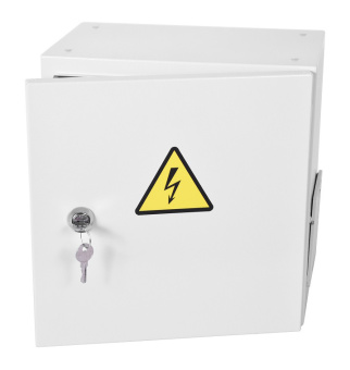 Шкаф монтажный ЦМО Эконом (ШТВ-НЭ-3.3.21-3ААА-Т2) настенный 300x300мм пер.дв.стал.лист задн.дв.спл.стал.лист несъемн.бок.пан. серый 180мм 8кг 300мм IP66 уличный всепогодный с нагревателем 60Вт - купить недорого с доставкой в интернет-магазине