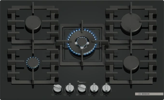 Газовая варочная поверхность Bosch PPQ7A6I45 черный - купить недорого с доставкой в интернет-магазине