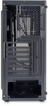 Корпус Оклик OCC-MD302 черный без БП ATX 6x120mm 2xUSB2.0 1xUSB3.0 audio bott PSU - купить недорого с доставкой в интернет-магазине