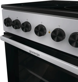 Плита Электрическая Gorenje GEC5B60SG серый стеклокерамика (без крышки) - купить недорого с доставкой в интернет-магазине