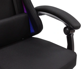 Кресло игровое Knight Wolf RGB черный с подголов. крестов. пластик пластик черный - купить недорого с доставкой в интернет-магазине