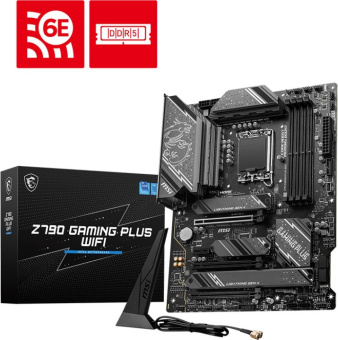 Материнская плата MSI Z790 GAMING PLUS WIFI Soc-1700 Intel Z790 4xDDR5 ATX AC`97 8ch(7.1) 2.5Gg RAID+HDMI+DP - купить недорого с доставкой в интернет-магазине
