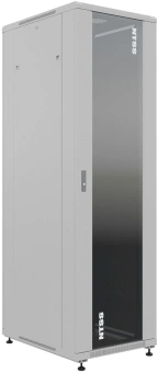 Шкаф серверный NTSS Премиум (NTSS-R42U8080GS) напольный 42U 800x800мм пер.дв.стекл металл 900кг серый 710мм 144кг 1987мм IP20 сталь - купить недорого с доставкой в интернет-магазине