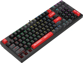 Клавиатура A4Tech S98 механическая красный/красный USB for gamer LED (S98 RED) кабель 1.8м - купить недорого с доставкой в интернет-магазине