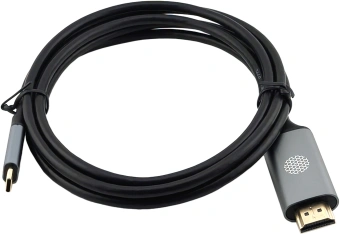 Кабель аудио-видео Cactus CS-USBC-HDMI-2-2 USB Type-C (m)/HDMI (m) 2м. позолоч.конт. черный - купить недорого с доставкой в интернет-магазине