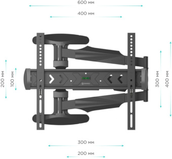 Кронштейн для телевизора Onkron NP47 черный 40"-75" макс.35кг настенный поворот и наклон - купить недорого с доставкой в интернет-магазине