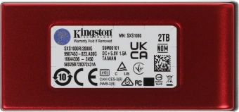 Накопитель SSD Kingston USB-C 2TB SXS1000R/2000G XS1000 1.8" красный - цена, купить или заказать с доставкой в интернет-магазине Накопитель SSD Kingston USB-C 2TB SXS1000R/2000G XS1000 1.8" красный - купить недорого с доставкой в интернет-магазине