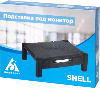 Подставка под монитор Бюрократ Shell черный - купить недорого с доставкой в интернет-магазине