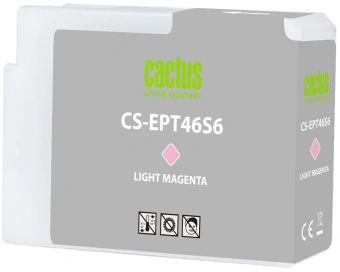 Картридж струйный Cactus CS-EPT46S6 T46S6 фото пурпурный (30мл) для Epson SureColor SC-P700 с чипом - купить недорого с доставкой в интернет-магазине