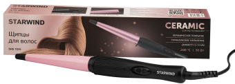 Щипцы Starwind SHS 7035 30Вт черный/фиолетовый макс.темп.:200С покрытие:турмалиновое - купить недорого с доставкой в интернет-магазине