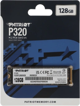 Накопитель SSD Patriot PCIe 3.0 x4 128GB P320P128GM28 P320 M.2 2280 - купить недорого с доставкой в интернет-магазине