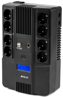 Источник бесперебойного питания Бастион SKAT-UPS 800-AID-IN-1x9-8 480Вт 800ВА черный - купить недорого с доставкой в интернет-магазине