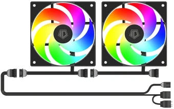 Корпус ID-Cooling View 500 черный без БП mATX 9x120mm 1xUSB2.0 1xUSB3.0 audio bott PSU - купить недорого с доставкой в интернет-магазине