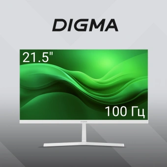 Монитор Digma 21.5" Progress 22A502F белый VA LED 5ms 16:9 HDMI M/M матовая 250cd 178гр/178гр 1920x1080 100Hz G-Sync FreeSync VGA DP FHD 2.07кг - купить недорого с доставкой в интернет-магазине