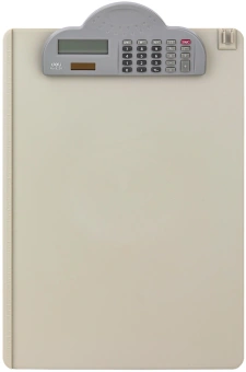Папка-планшет Deli E9259 GRAY A4 полипропилен серый калькулятор - купить недорого с доставкой в интернет-магазине