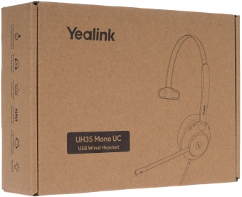 Гарнитура проводная Yealink UH35 Mono UC черный - купить недорого с доставкой в интернет-магазине