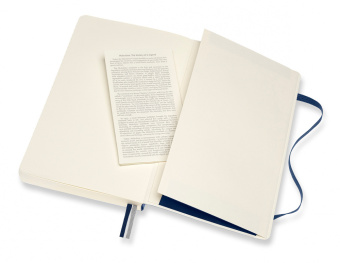 Блокнот Moleskine CLASSIC SOFT EXPENDED QP618EXPB20 Large 130х210мм 400стр. нелинованный мягкая обложка синий сапфир - купить недорого с доставкой в интернет-магазине