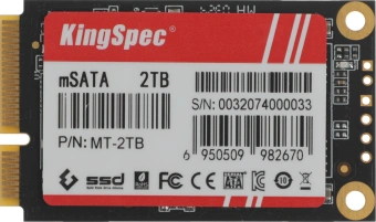 Накопитель SSD Kingspec SATA-III 2TB MT-2TB MT Series mSATA - купить недорого с доставкой в интернет-магазине
