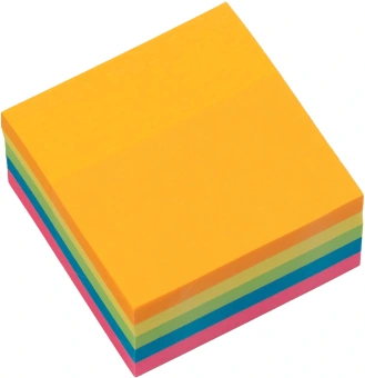 Блок самоклеящийся бумажный Silwerhof Daily 51x51мм 250лист. 75г/м2 неон 5цв.в упак. европодвес - купить недорого с доставкой в интернет-магазине