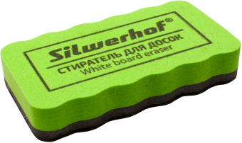 Стиратель Silwerhof 659004-02 для досок фетр 10.7x5.7x2см зеленый магнитный - купить недорого с доставкой в интернет-магазине