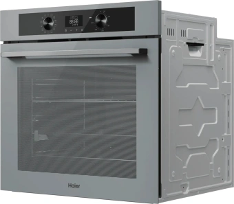 Духовой шкаф Электрический Haier HOQ-K3QSN5GG серый - купить недорого с доставкой в интернет-магазине